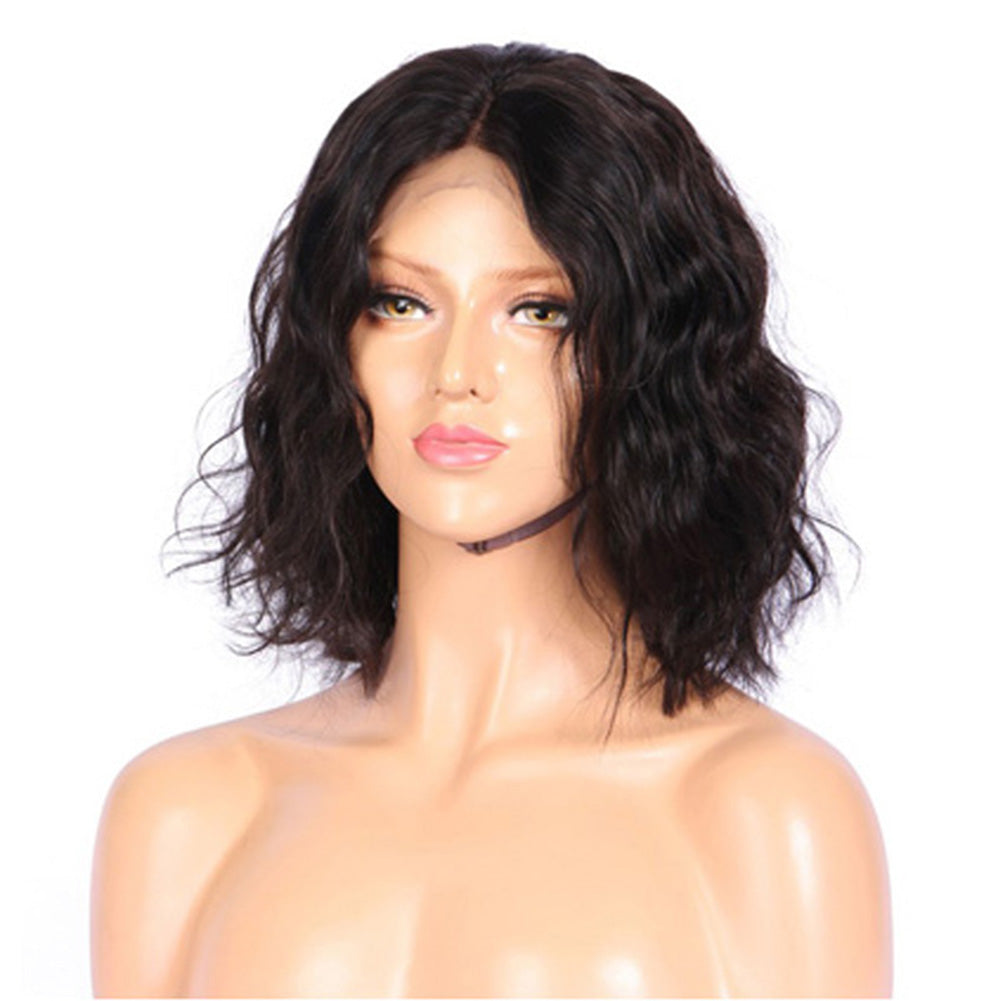 Women Fashion Shoulder-Length Hair Lace Front Cosplay Party Wavy Curly Full Wig
