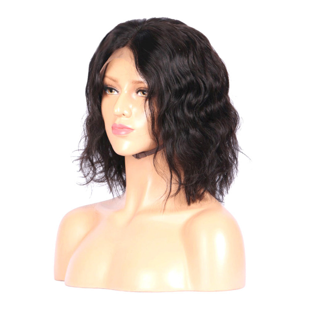 Women Fashion Shoulder-Length Hair Lace Front Cosplay Party Wavy Curly Full Wig