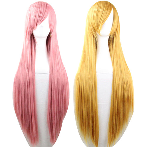 Women Fashion Long Anime Wigs Cosplay Party Wigs Full Straight Hair Extension