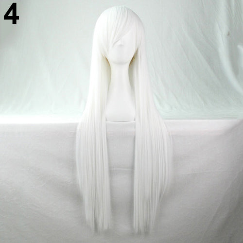 Women Fashion Long Anime Wigs Cosplay Party Wigs Full Straight Hair Extension