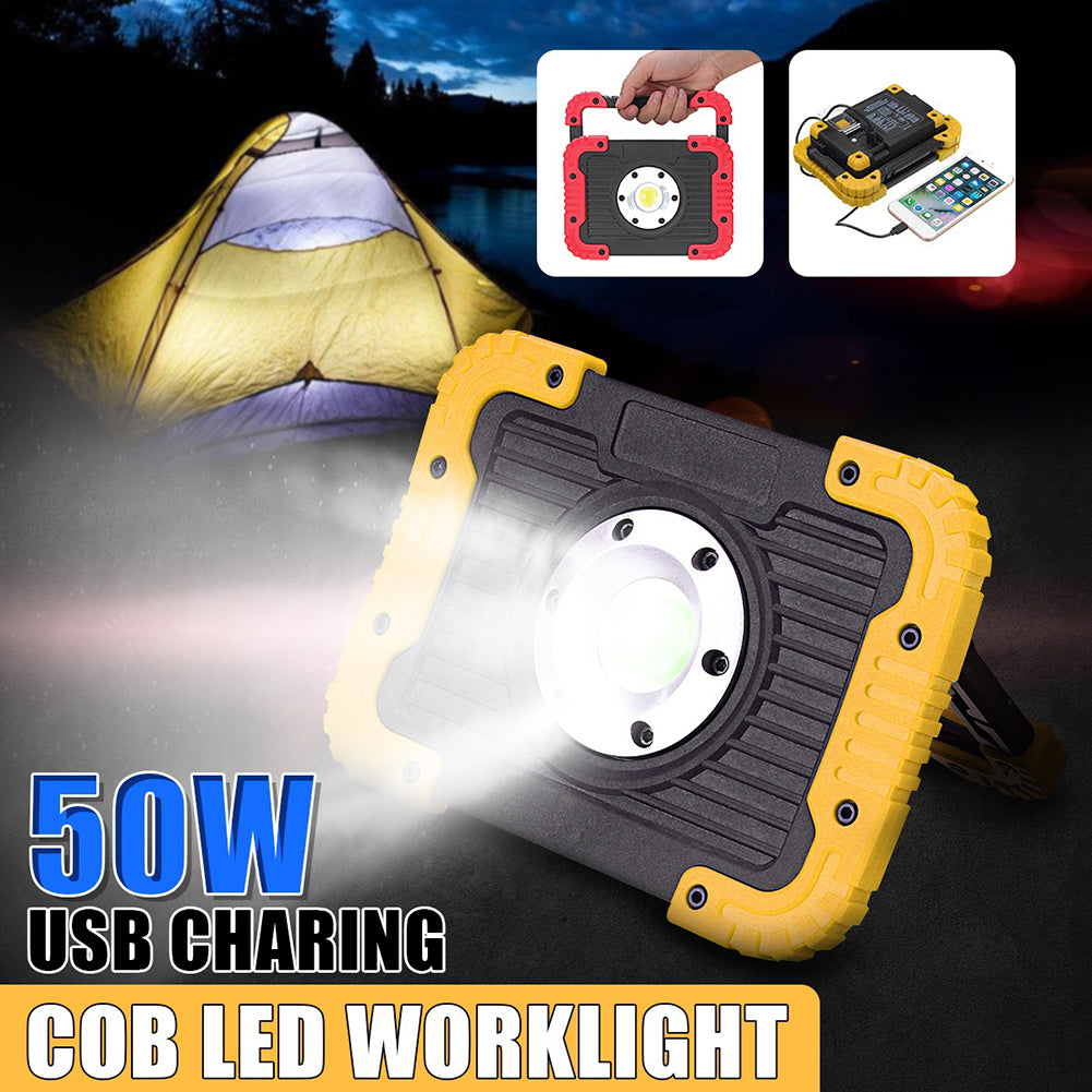 20W Rechargeable COB Work Light Tent Lantern Flashlight Outdoor USB Power Bank