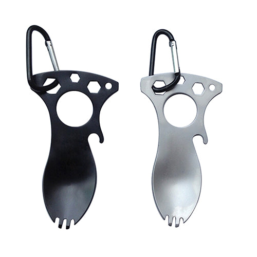 5 in 1 Pocket EDC Screwdriver Bottle Opener Spoon Survival Kit Camping Gear