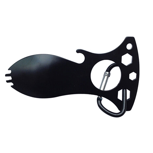 5 in 1 Pocket EDC Screwdriver Bottle Opener Spoon Survival Kit Camping Gear