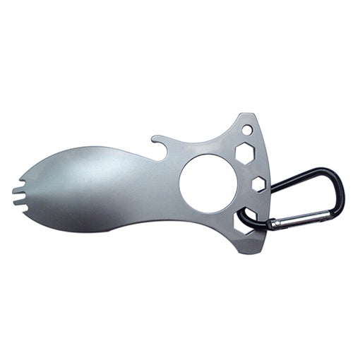 5 in 1 Pocket EDC Screwdriver Bottle Opener Spoon Survival Kit Camping Gear