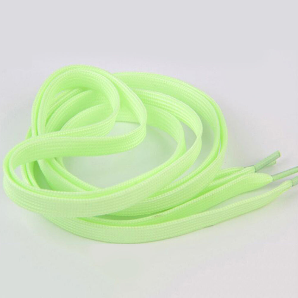 1 Pair Sport Shoes Lace Polyester Neon Color Luminous Fluorescent Shoelaces