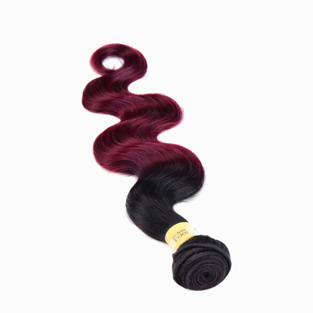 Brazilian Girls Long Wavy Ombre Human Hair Natural Curly Wig Hair Extension