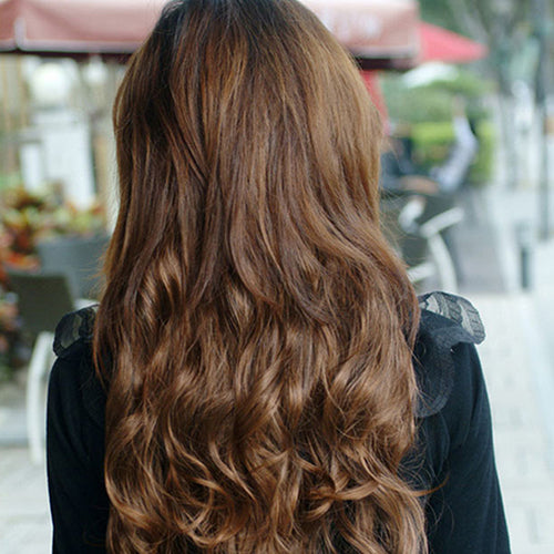 Women Clip in Hair Extensions Long Wavy Curly Hair 5 Clips Synthetic Wigs