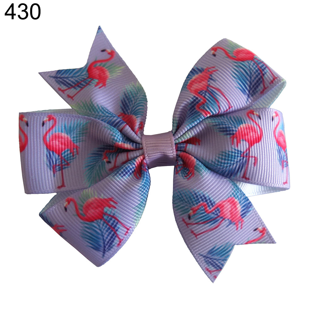 Lovely Flamingo Pineapple Bowknot Children Girls Hair Clip Hairpin Headwear