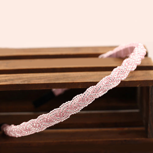 Women Fashion Beads Rhinestone Head Chain Headband Head Piece Hair Band