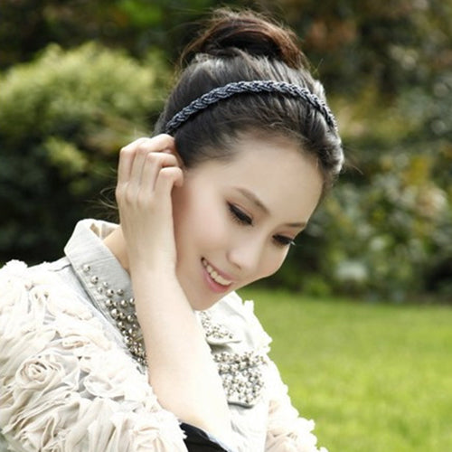 Women Fashion Beads Rhinestone Head Chain Headband Head Piece Hair Band