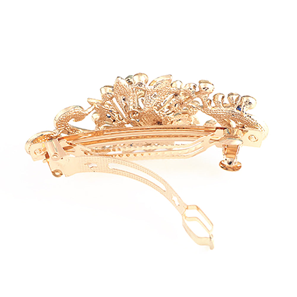 Women Fashion Peacock Rhinestone Hair Pins Hairpins Clip Hairpin Hair Accessories