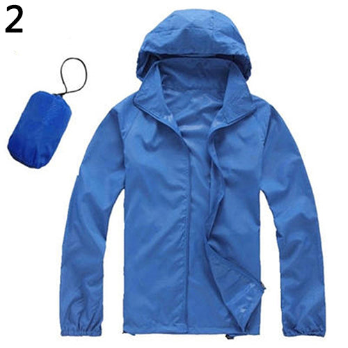 Men Women Outdoor Sports Wind Coat Running Windproof Waterproof Raincoat Outwear