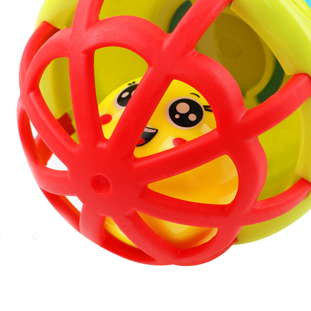 Multicolor Baby Teether Rattle Toy Grasping Gums Hand Bell Educational Gift