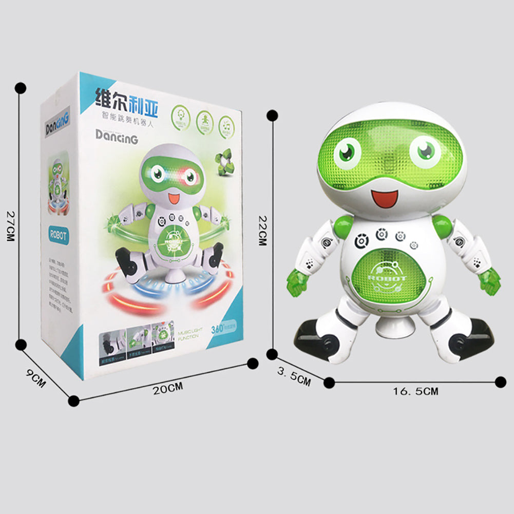 Creative Electronic Walking Dancing Rotating Smart Robot Kids Music Light Toy