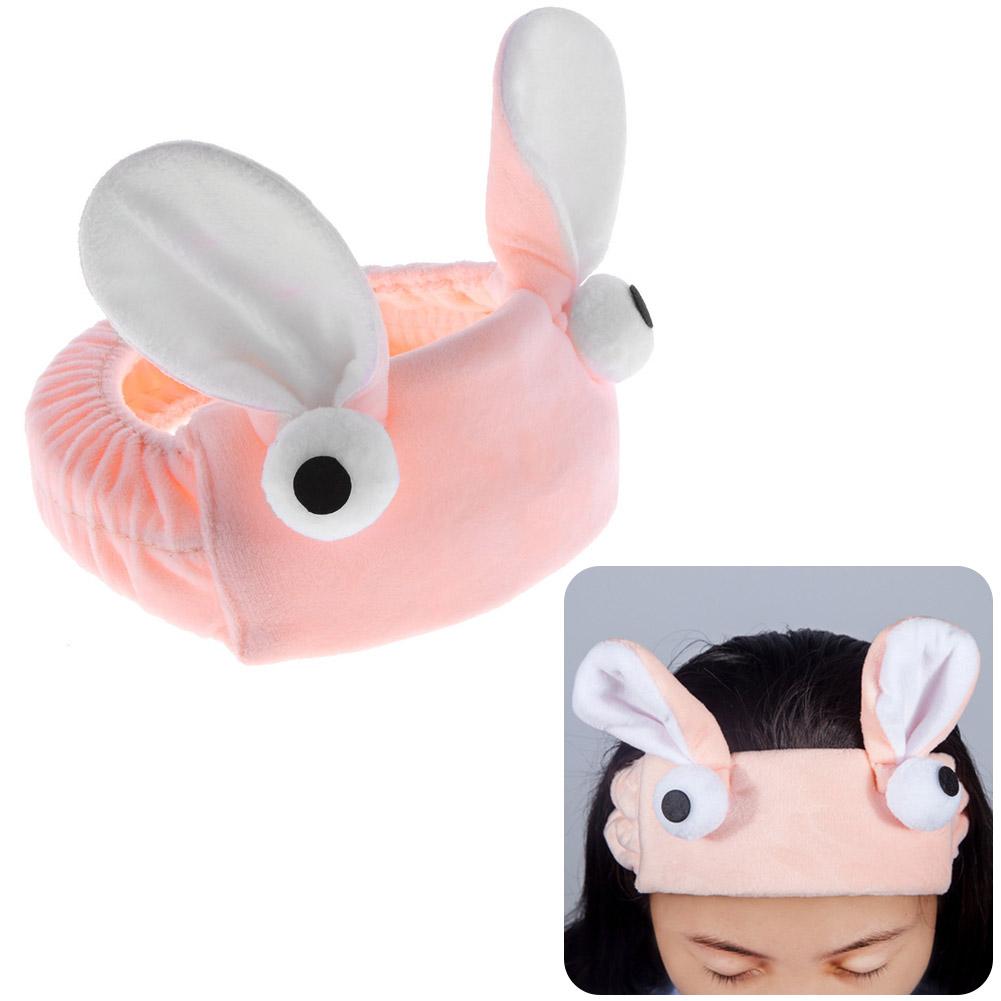 Women Cute Plush Rabbit Ears Headband Girls Hair Band Hair Accessory Gift