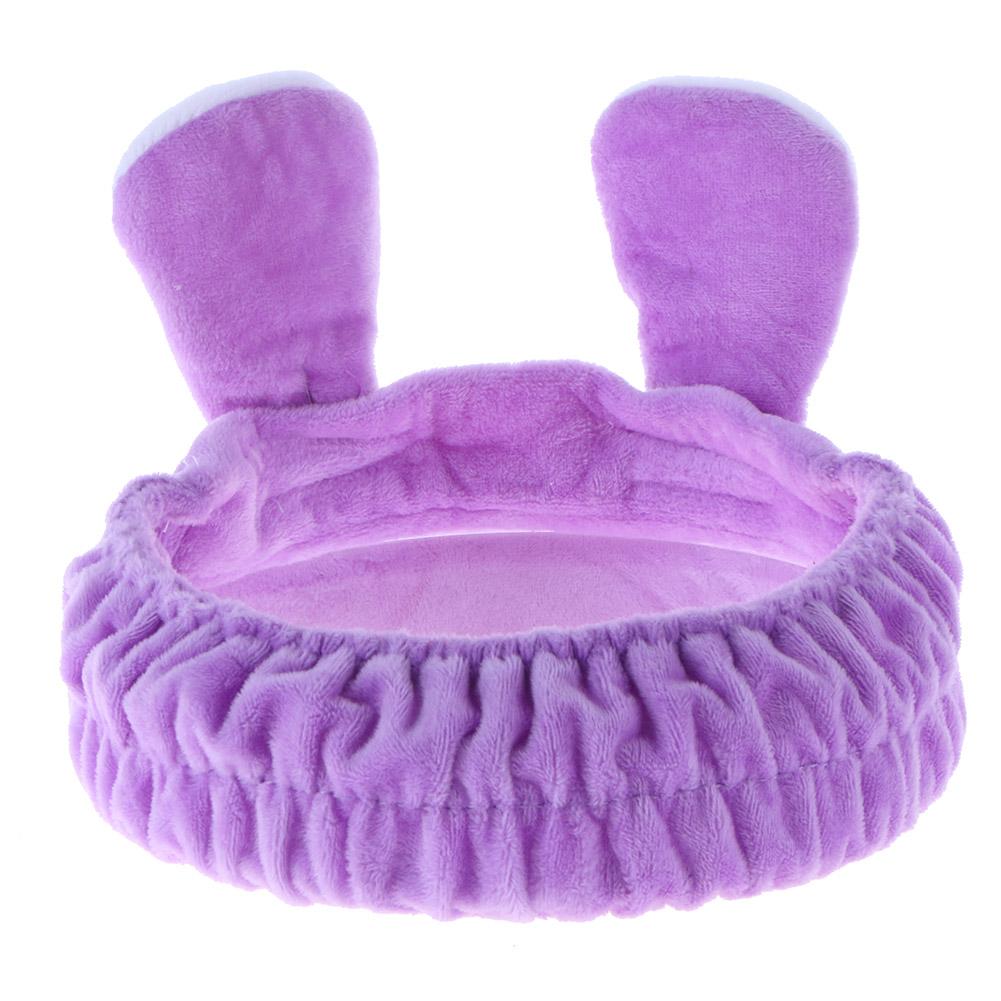 Women Cute Plush Rabbit Ears Headband Girls Hair Band Hair Accessory Gift