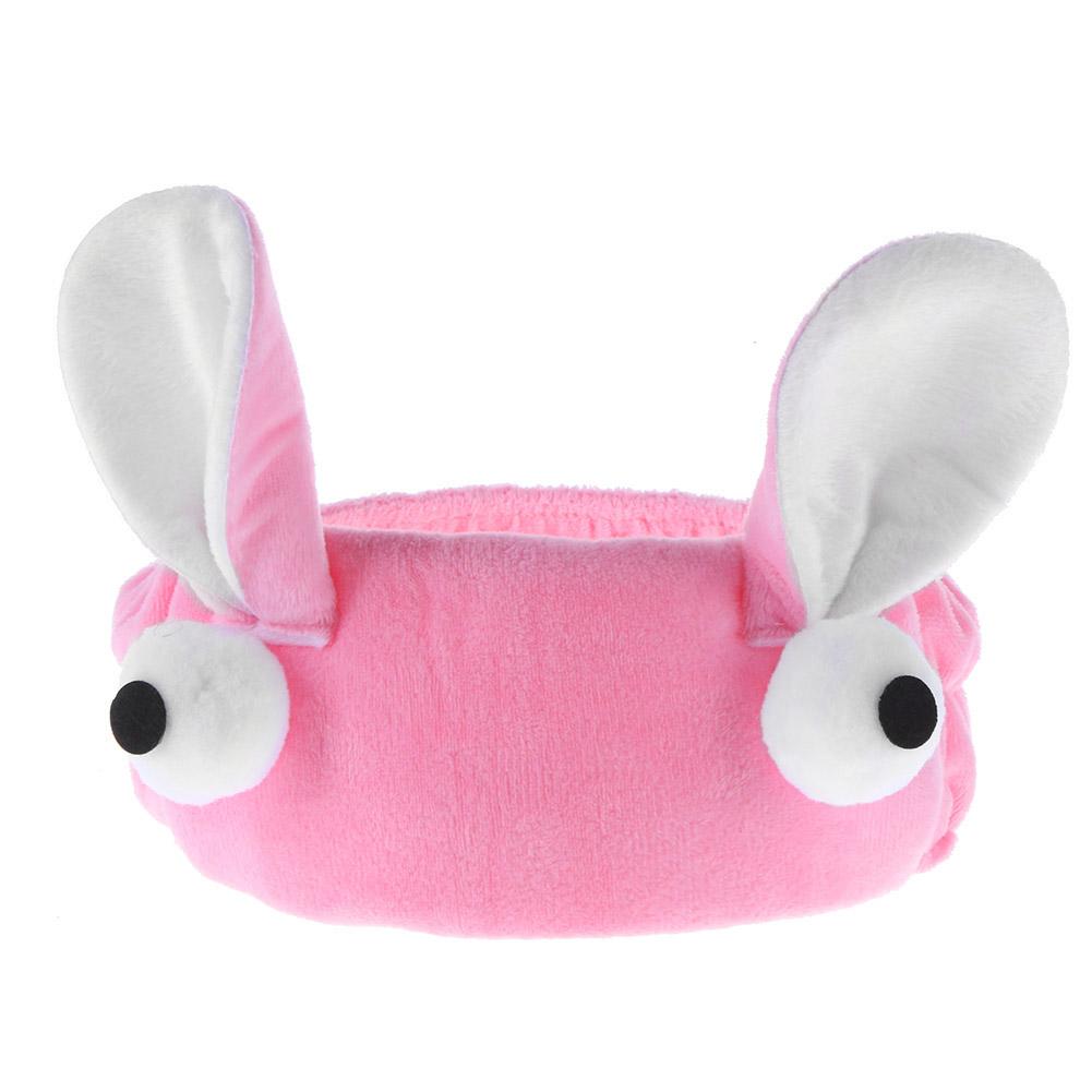 Women Cute Plush Rabbit Ears Headband Girls Hair Band Hair Accessory Gift