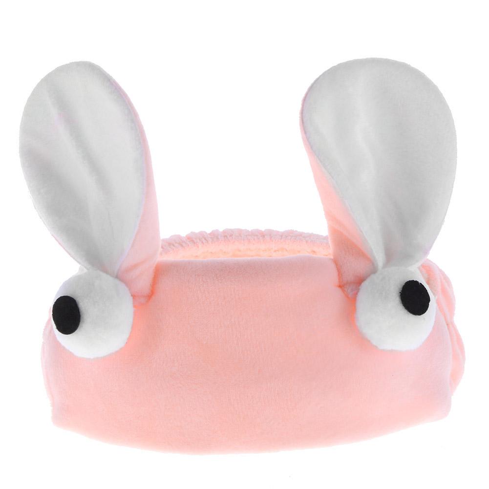 Women Cute Plush Rabbit Ears Headband Girls Hair Band Hair Accessory Gift