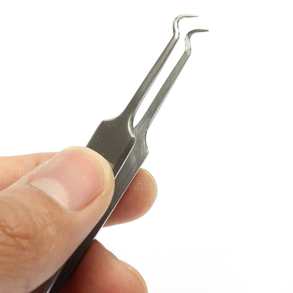 Blackhead Curved Acne Tweezer Remover Tool Pimple Comedone Face Cleaner