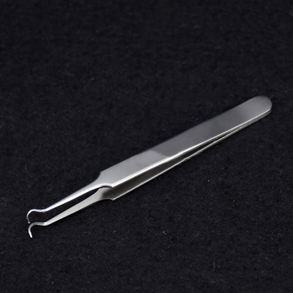 Blackhead Curved Acne Tweezer Remover Tool Pimple Comedone Face Cleaner