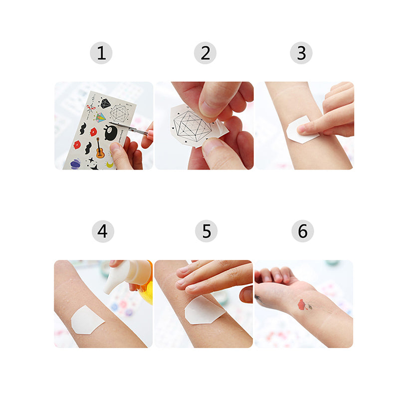 Ladies Flower Arm Tattoo Sticker Mermaid Pattern Personality Environmental Simulation Tattoo Sticker Scar Cover