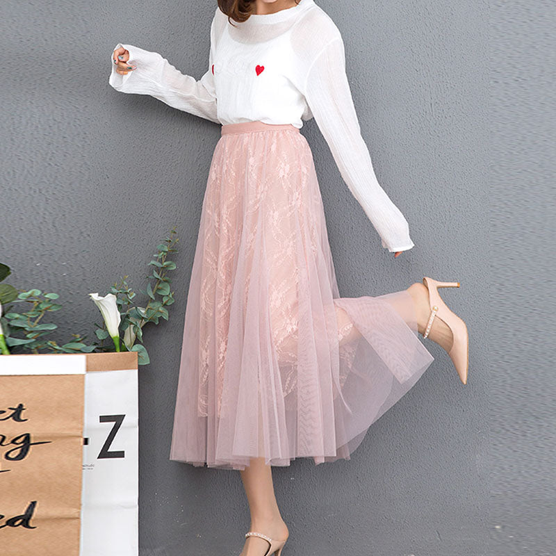 Spring and summer high waist temperament slit slim skirt