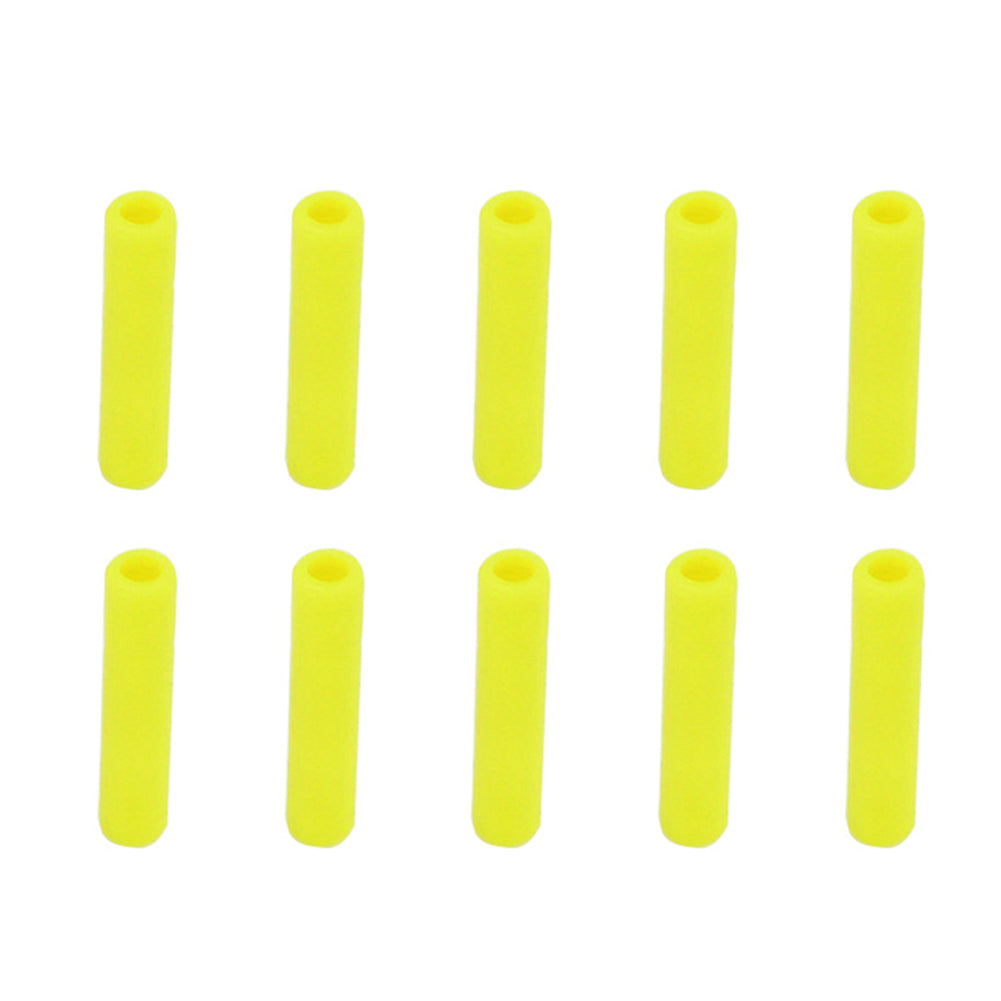 10Pcs 6mm Silicone Reusable Straw Mate Sleeve Drink Teeth Shockproof Protector