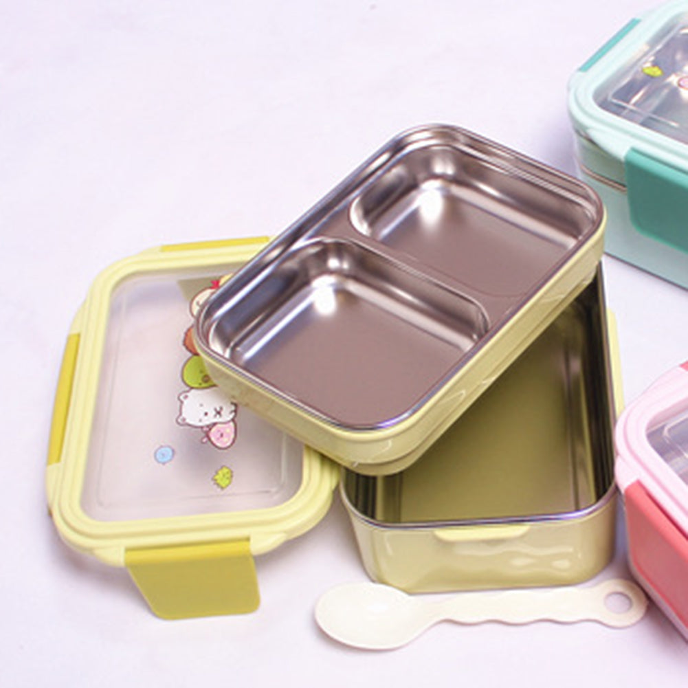 Dual/Single Layer Bento Lunch Box Stainless Steel Food Meal Storage Container