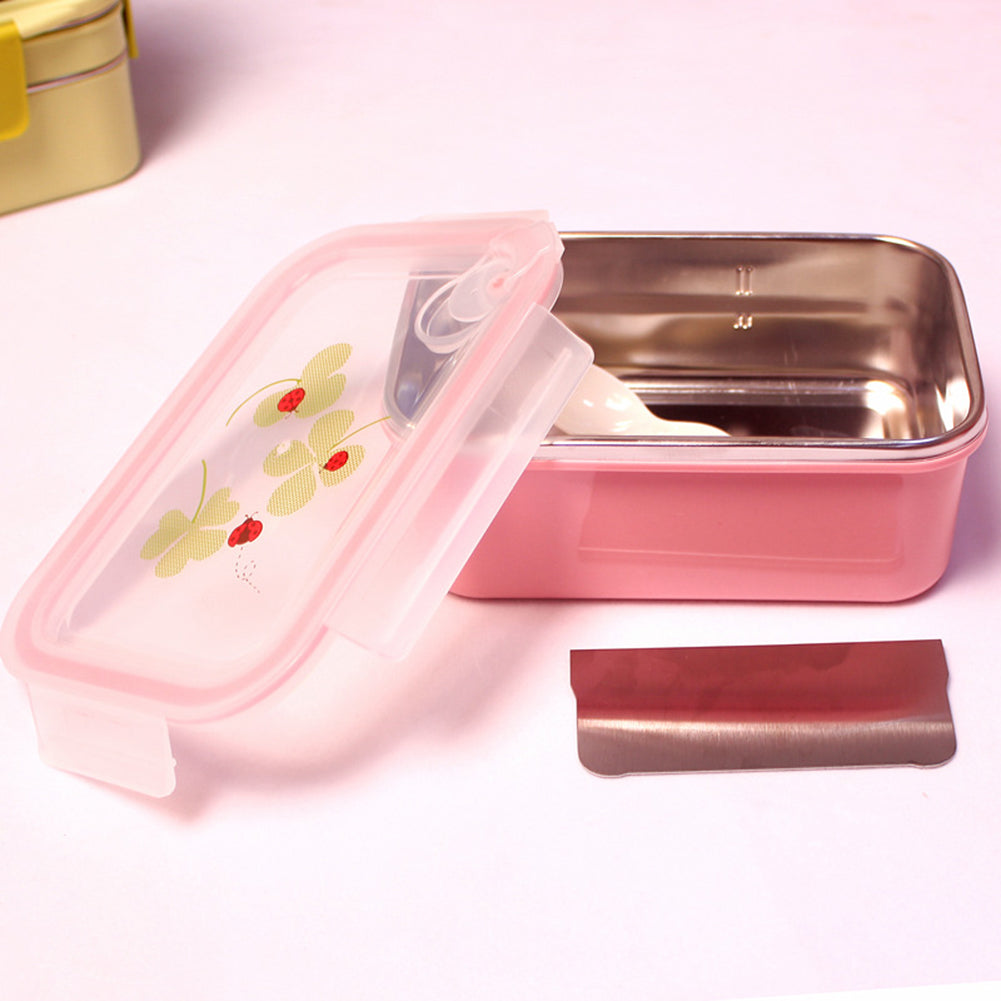 Dual/Single Layer Bento Lunch Box Stainless Steel Food Meal Storage Container