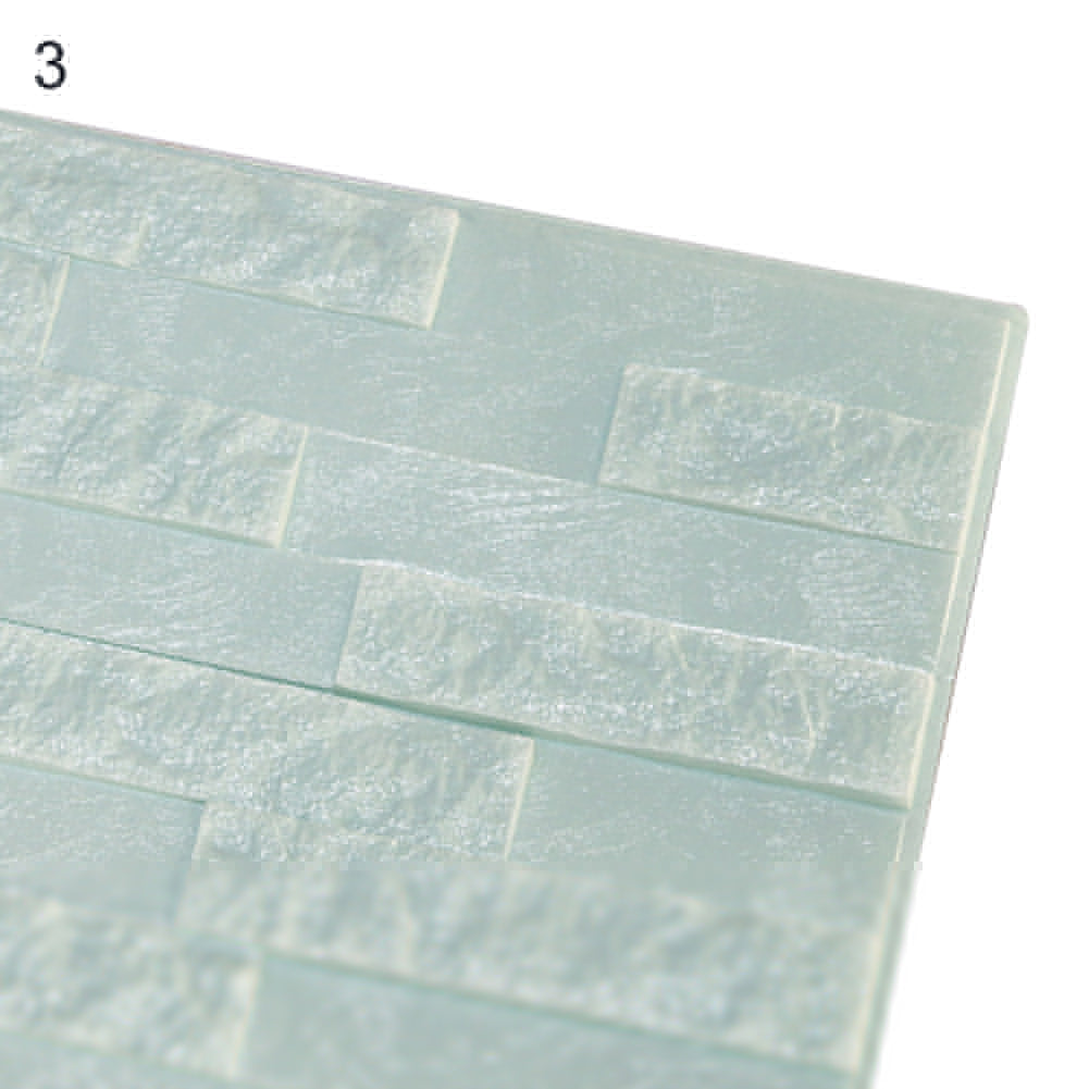 Creative Living Room Decor 3D PE Foam Embossed Brick Stone Wall Sticker Decal