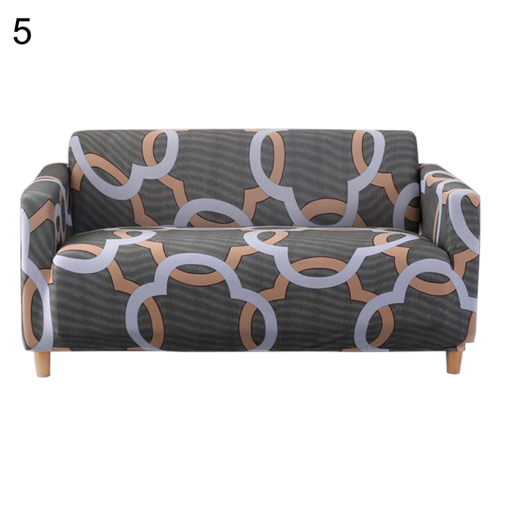 Floral Sofa Wrap Full Cover Slip-resistant Elastic Couch Case Slipover Protector