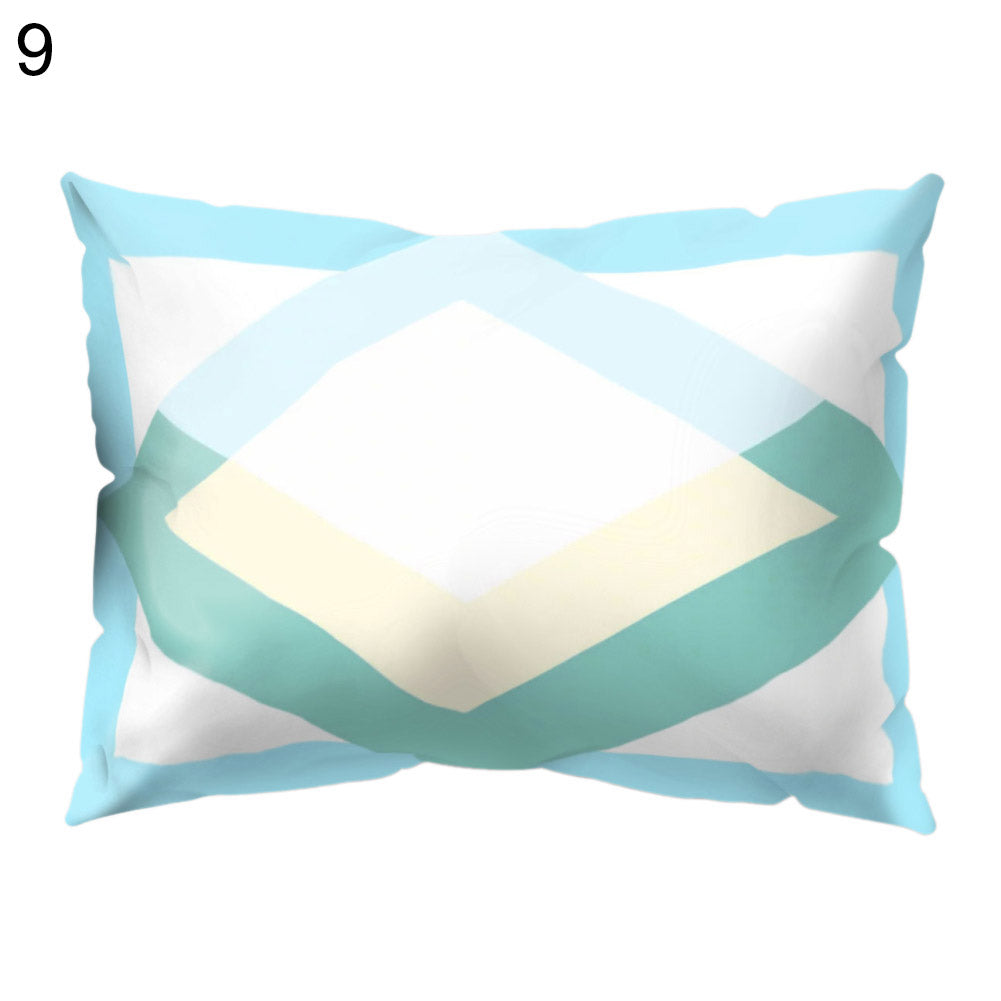 Abstract Color Block Animal Pillow Case Cushion Cover Sofa Bed Car Office Decor