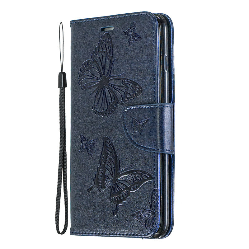 For iPhone 6 6 Plus Case Cover Embossed Butterfly Filp Stand PU Leather Wallet With Card Slot Design For iPhone 6S 6S Plus