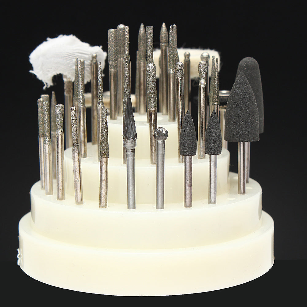 41Pcs Dental Teeth Rotary Tungsten Steel Polishing Burs High Speed Handpiece Kit