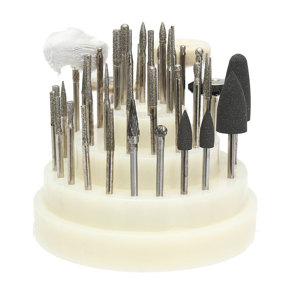 41Pcs Dental Teeth Rotary Tungsten Steel Polishing Burs High Speed Handpiece Kit