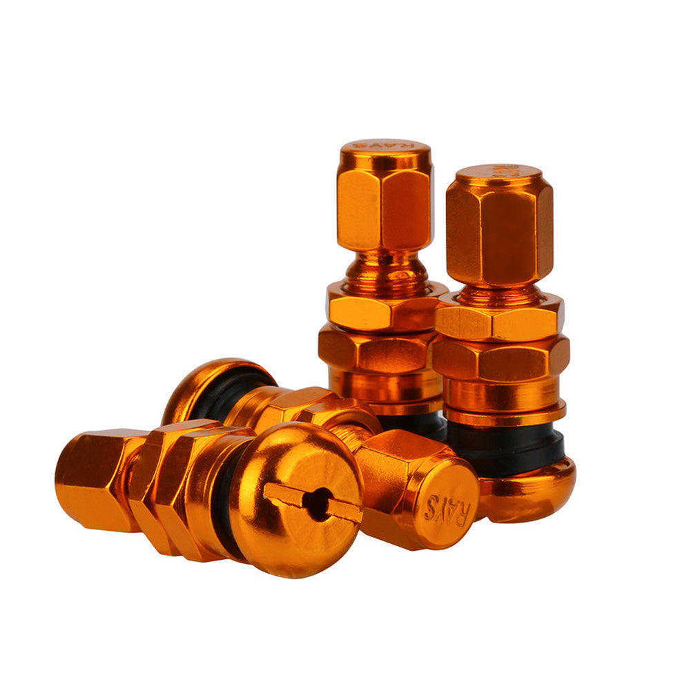 4Pcs Aluminum Alloy Car Tire Air Valve Stem Anti-Dust Protective Cap Cover Decor