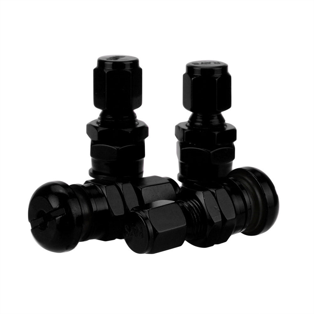 4Pcs Aluminum Alloy Car Tire Air Valve Stem Anti-Dust Protective Cap Cover Decor