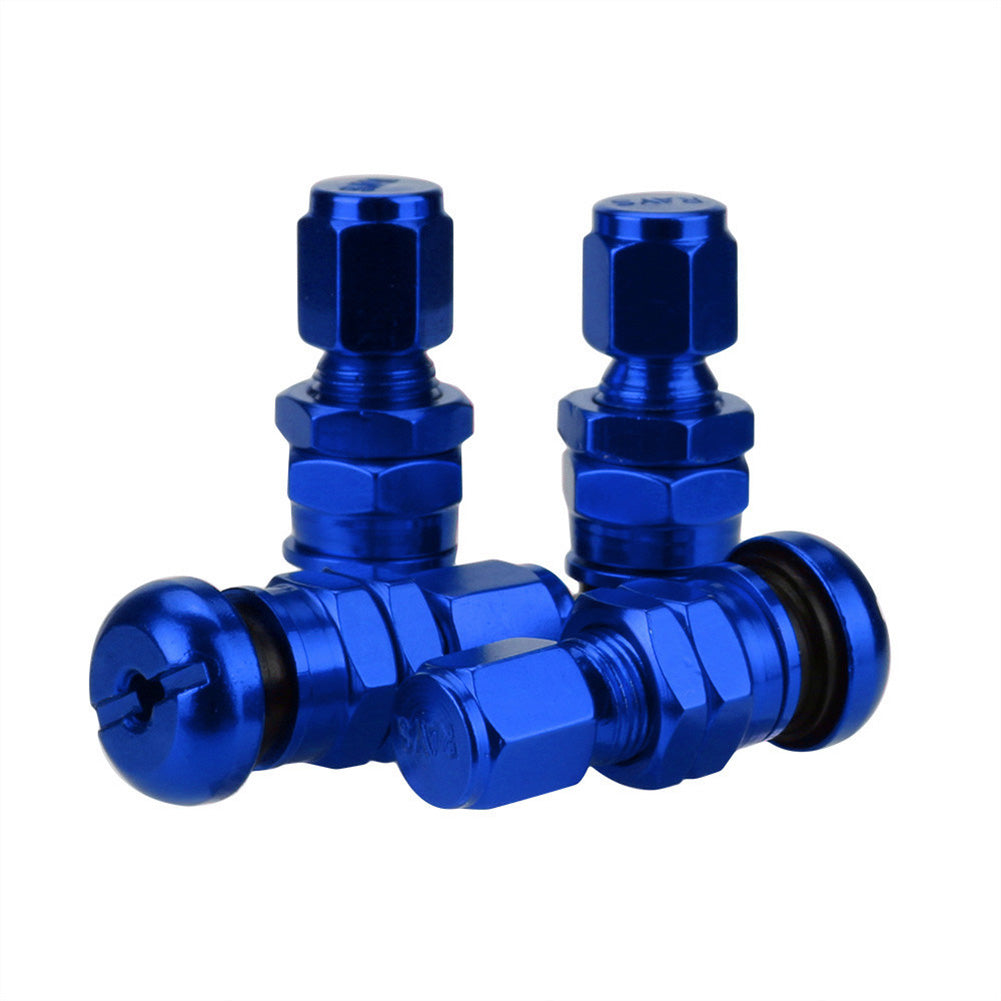 4Pcs Aluminum Alloy Car Tire Air Valve Stem Anti-Dust Protective Cap Cover Decor