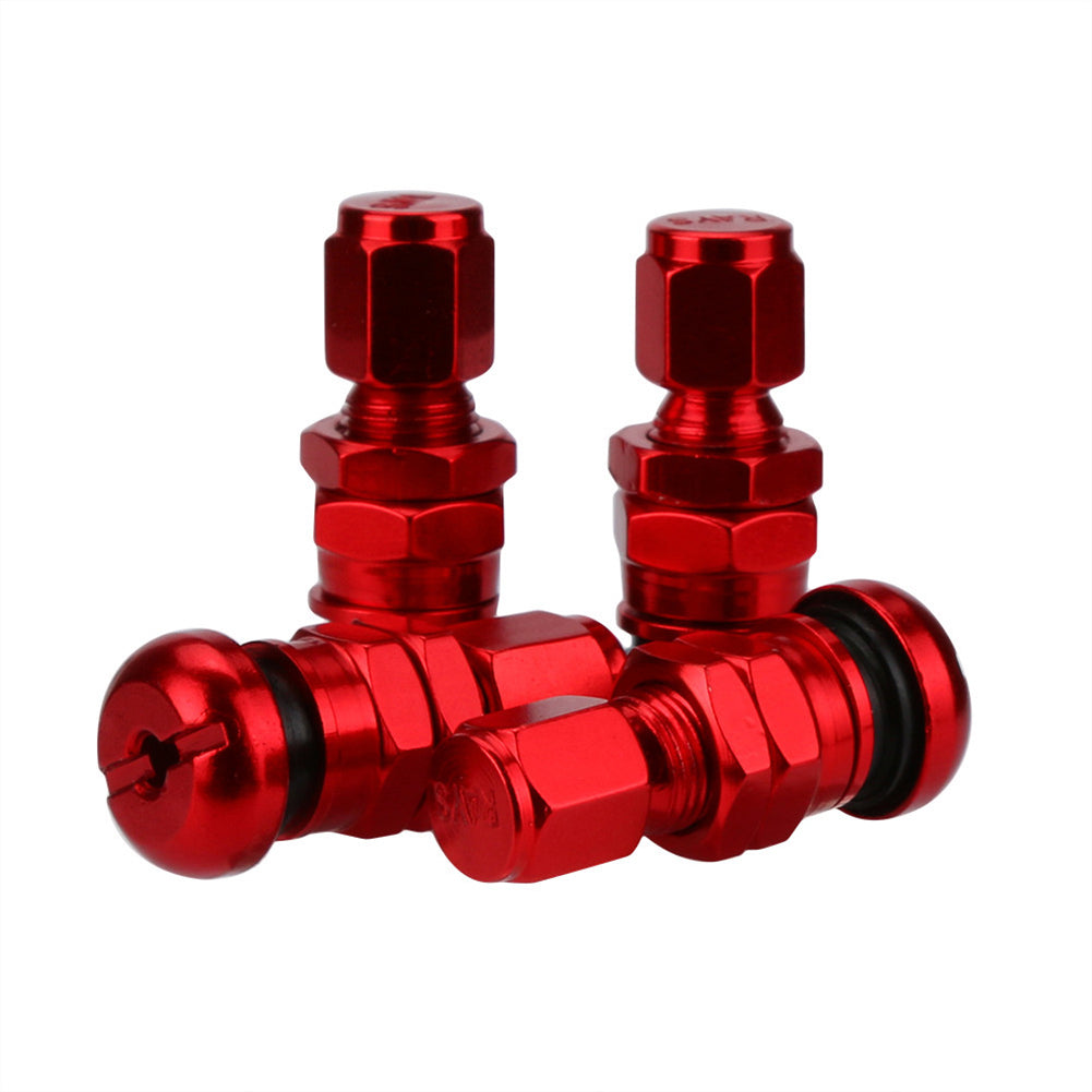 4Pcs Aluminum Alloy Car Tire Air Valve Stem Anti-Dust Protective Cap Cover Decor