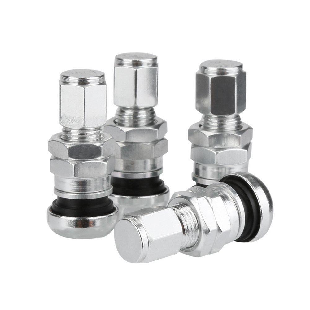 4Pcs Aluminum Alloy Car Tire Air Valve Stem Anti-Dust Protective Cap Cover Decor