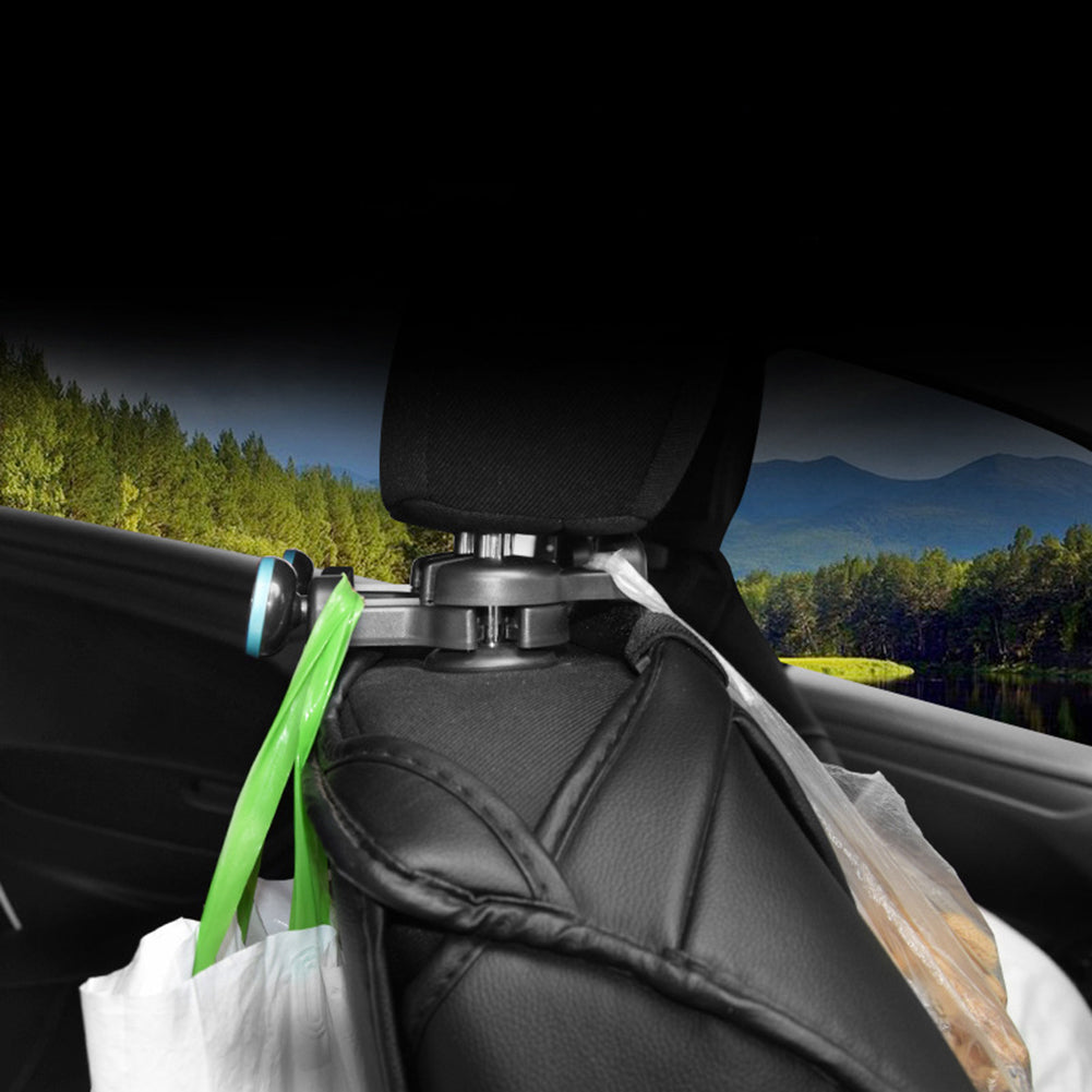 Car Back Seat Headrest Holder Hook Hanger Magnetic Cell Phone Tablet Stand Mount
