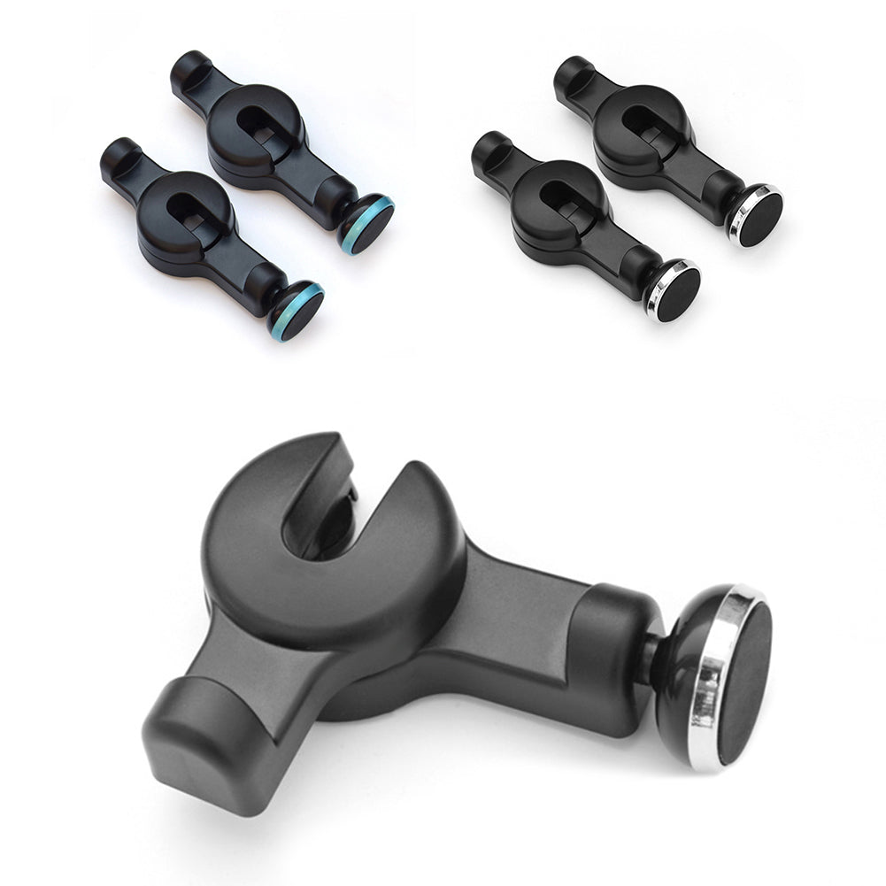 Car Back Seat Headrest Holder Hook Hanger Magnetic Cell Phone Tablet Stand Mount