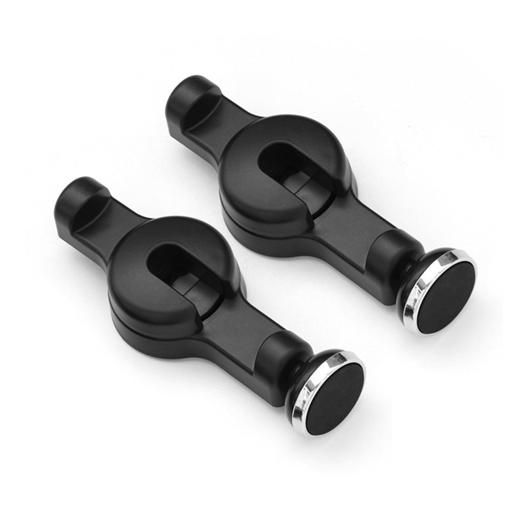 Car Back Seat Headrest Holder Hook Hanger Magnetic Cell Phone Tablet Stand Mount