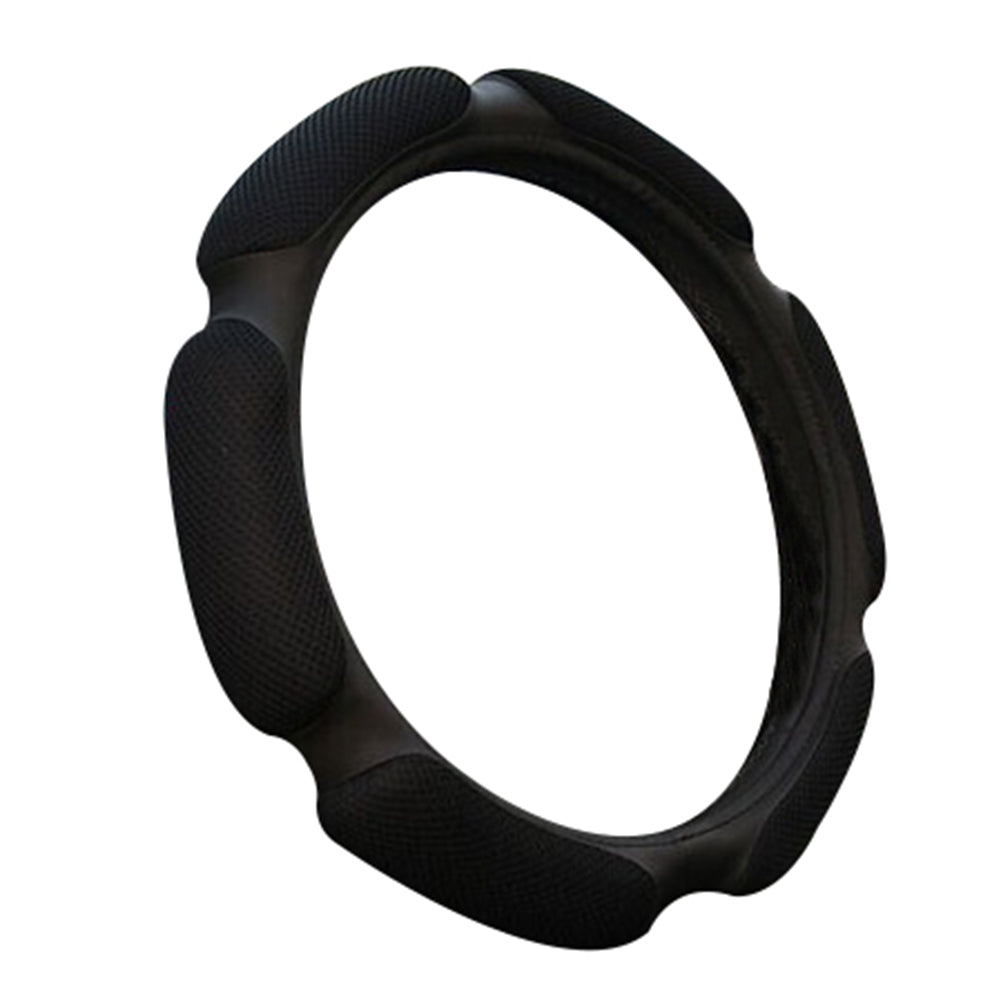 Stylish Universal Car Vehicle Faux Leather Anti-Slip Steering Wheel Cover Decor