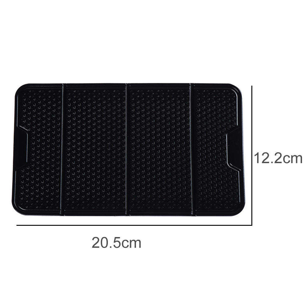 Multifunction Foldable Car Dashboard Anti-slip Mat Pad Phone Glasses Holder