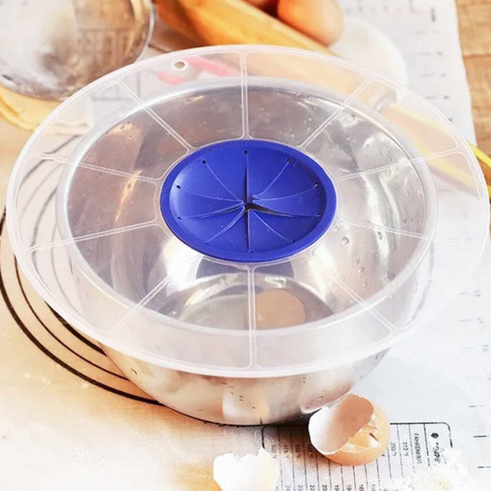 Anti Splash Egg Whisk Mixer Basin Bowl Round Cover Splash-Proof Lid Kitchen Tool