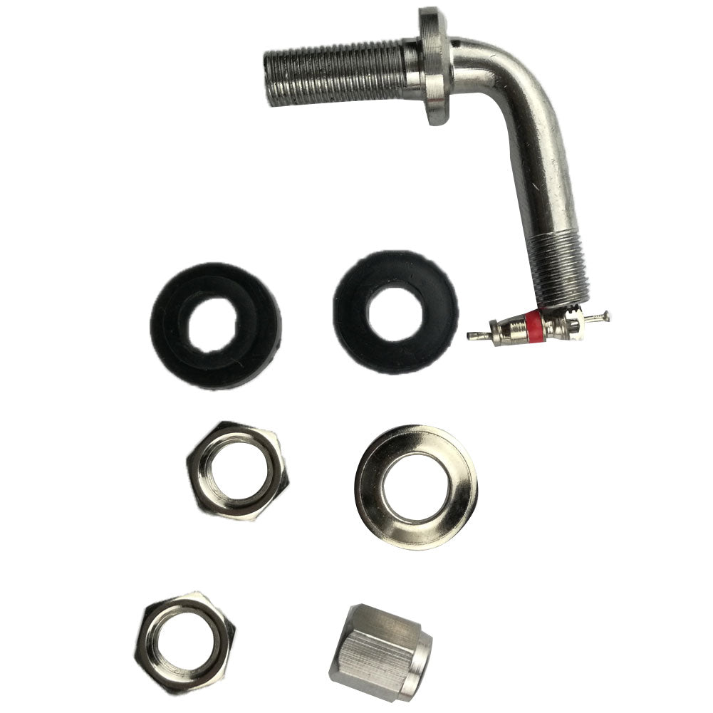 4Pcs Right Angle Chrome Metal Car Motorcycle Wheel Tire Tyre Valve Stems Bolt