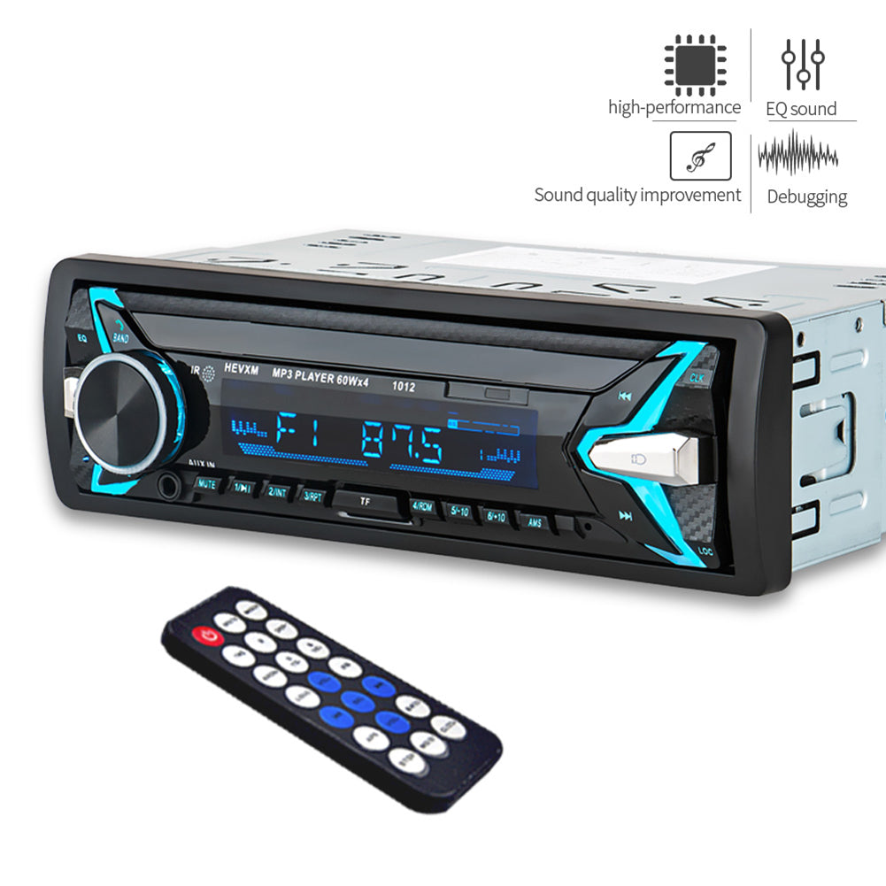 HEVXM 1012 Wireless Bluetooth Car Radio MP3 Media Player Speaker Handsfree Call