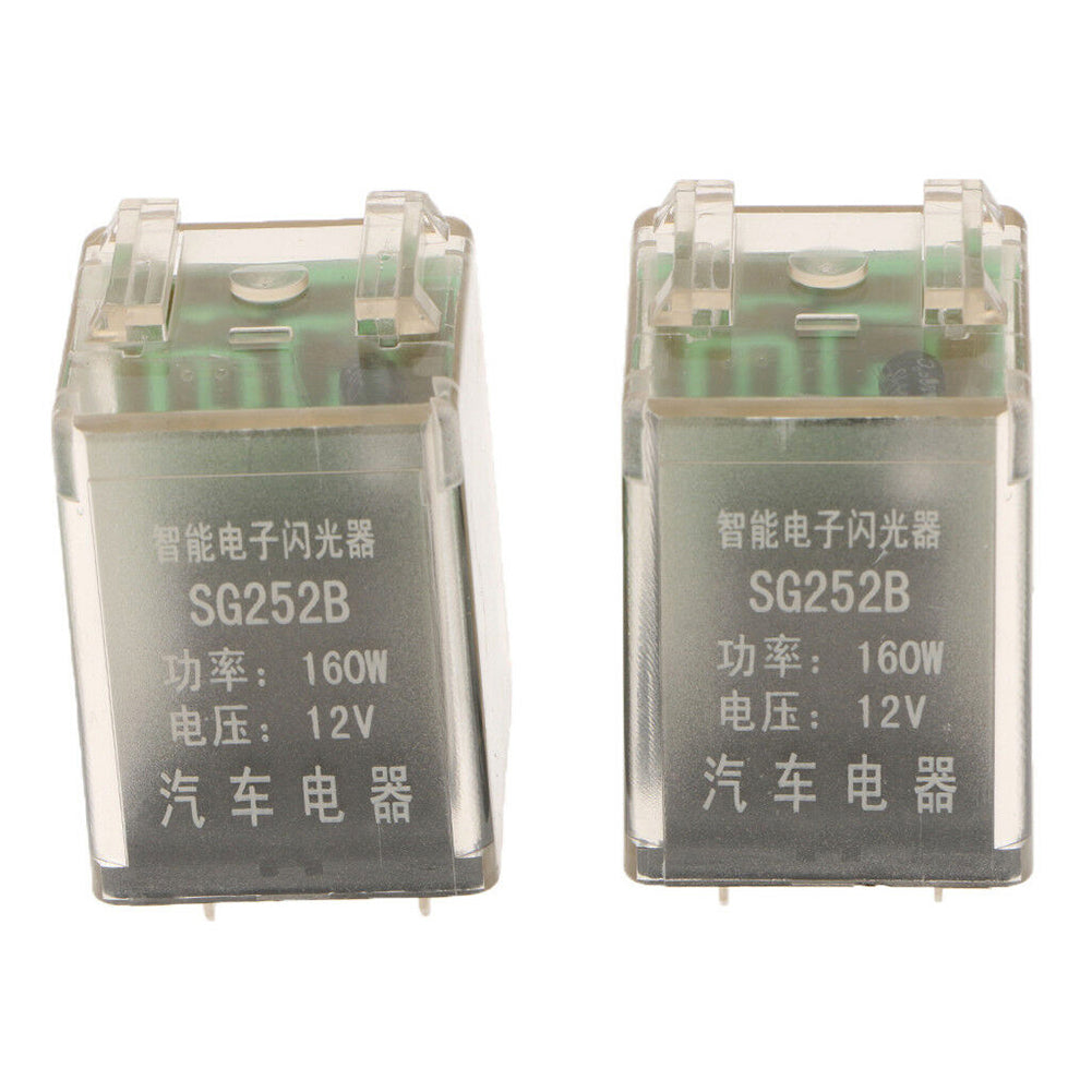 2Pcs DC 12V 160W 3 Pin Car Turn Signal Blink LED Light Indicator Flasher Relays