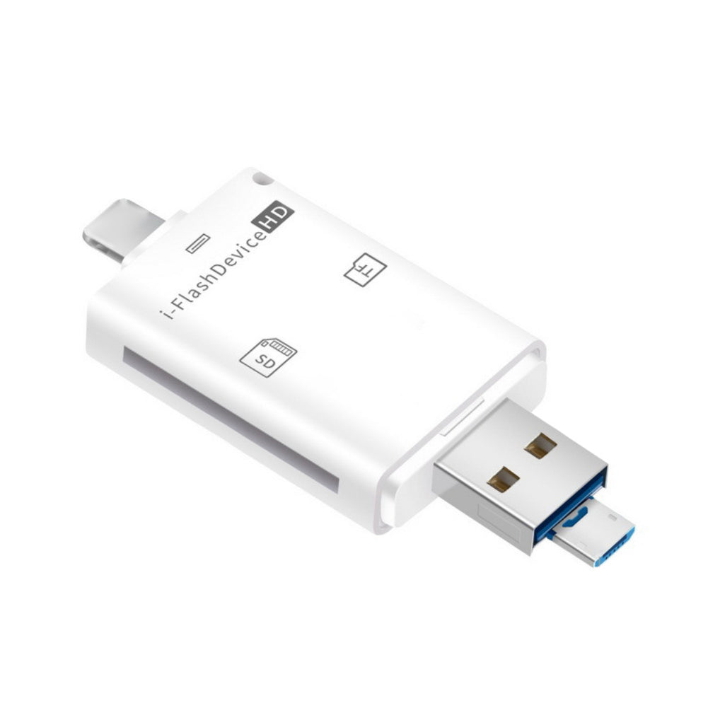 Universal 3 in 1 TF SD Card Reader USB External Adapter for iPhone PC Micro USB